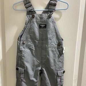 Osh Kosh bib overalls gray 9 months NWT